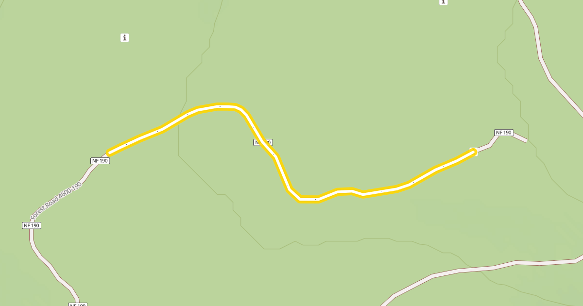 Map preview of Forest Road 4600-190