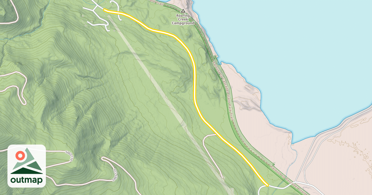 Map of Forest Road 5480