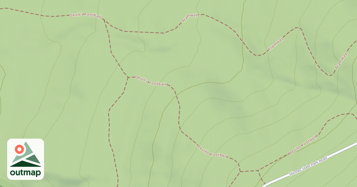 Map of Devil's Football Trail