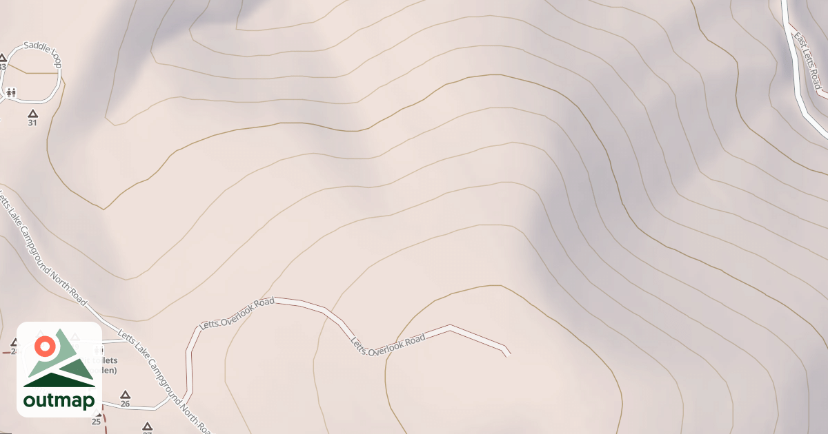 Map of LETTS OVERLOOK