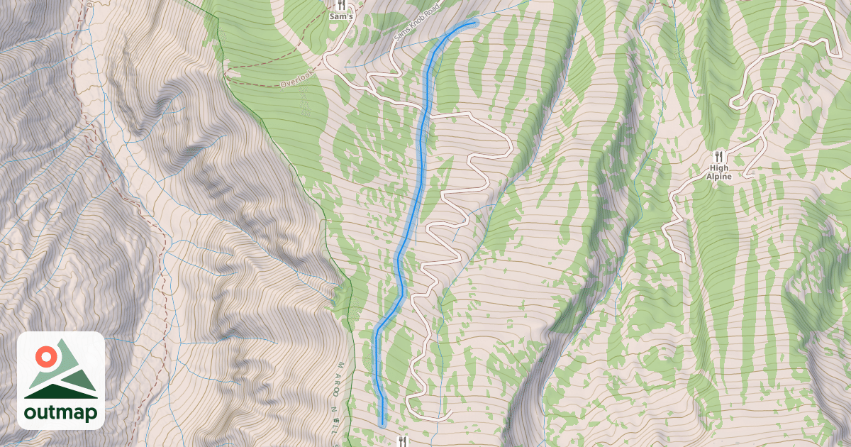 Map of Mick's Gully