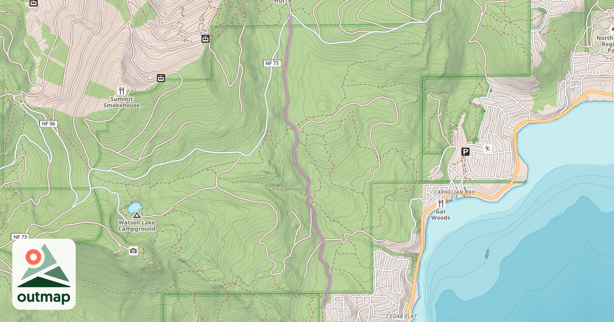 Map of Sawmill Flat