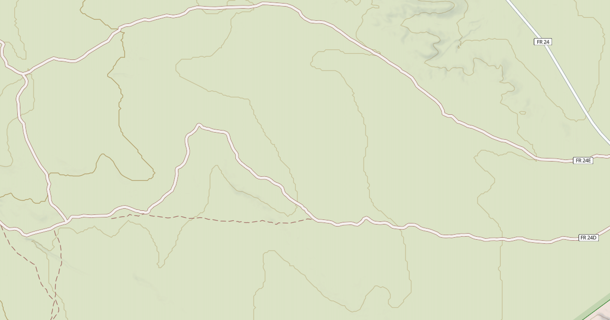 Map preview of USFS National Forest System Roads {0E731C93-53E0-4C16-A131-14D5F997FF77}