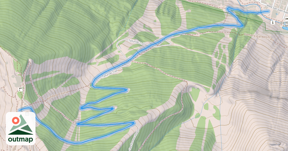 Map of Telluride Trail