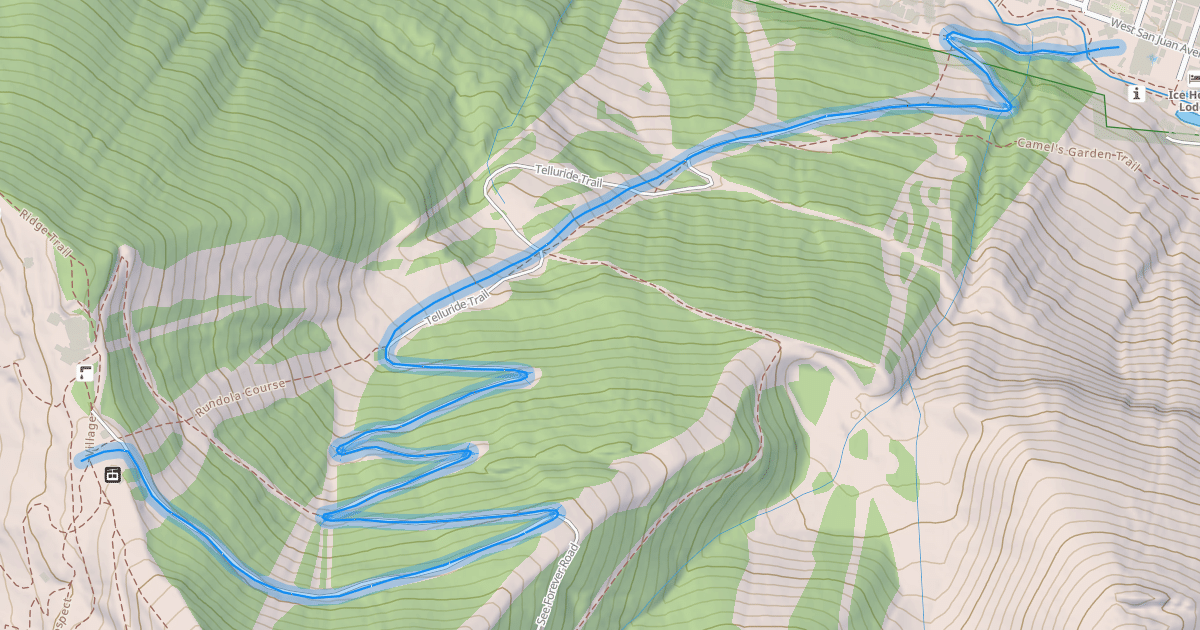 Map preview of Telluride Trail
