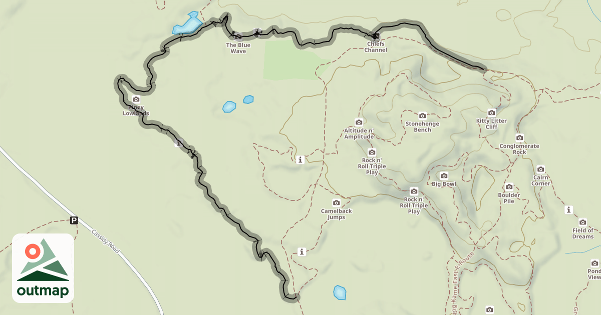 Map of Big Kame Loop