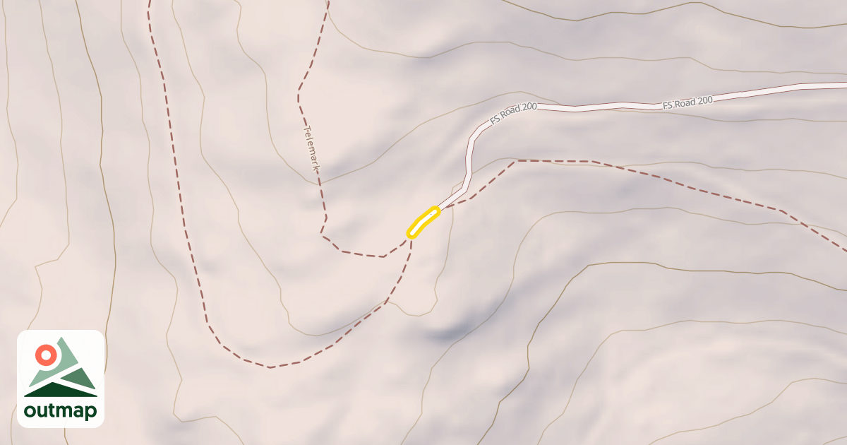 Map of FS Road 200