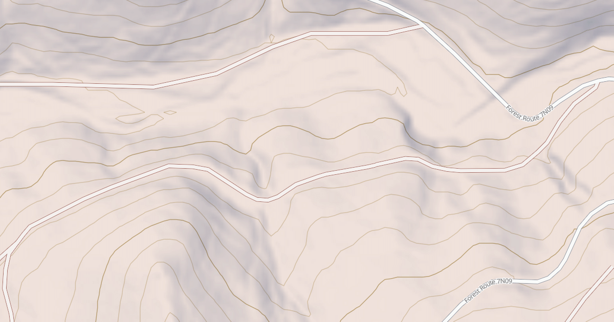 Map preview of USFS Motor Vehicle Use Map Roads {B026FB99-E7F3-4079-81B1-B836596FD536}