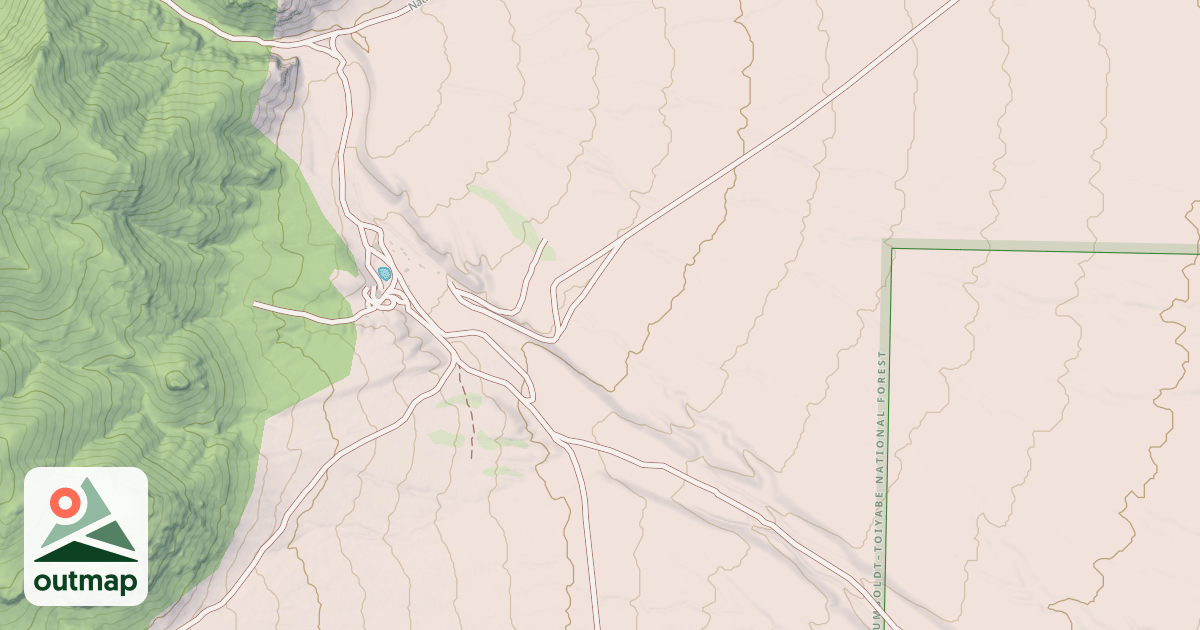 Map of IKES CANYON