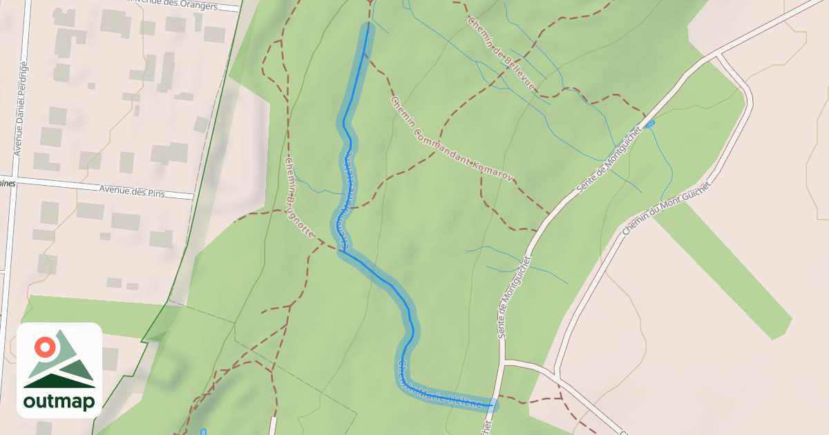 Map of Chemin Marie-Hélène