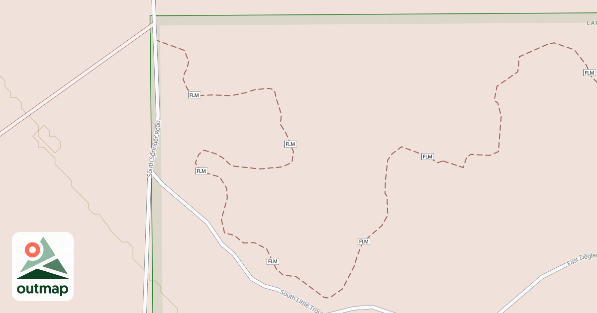 Map of Foreman Lake Motorcycle Trail