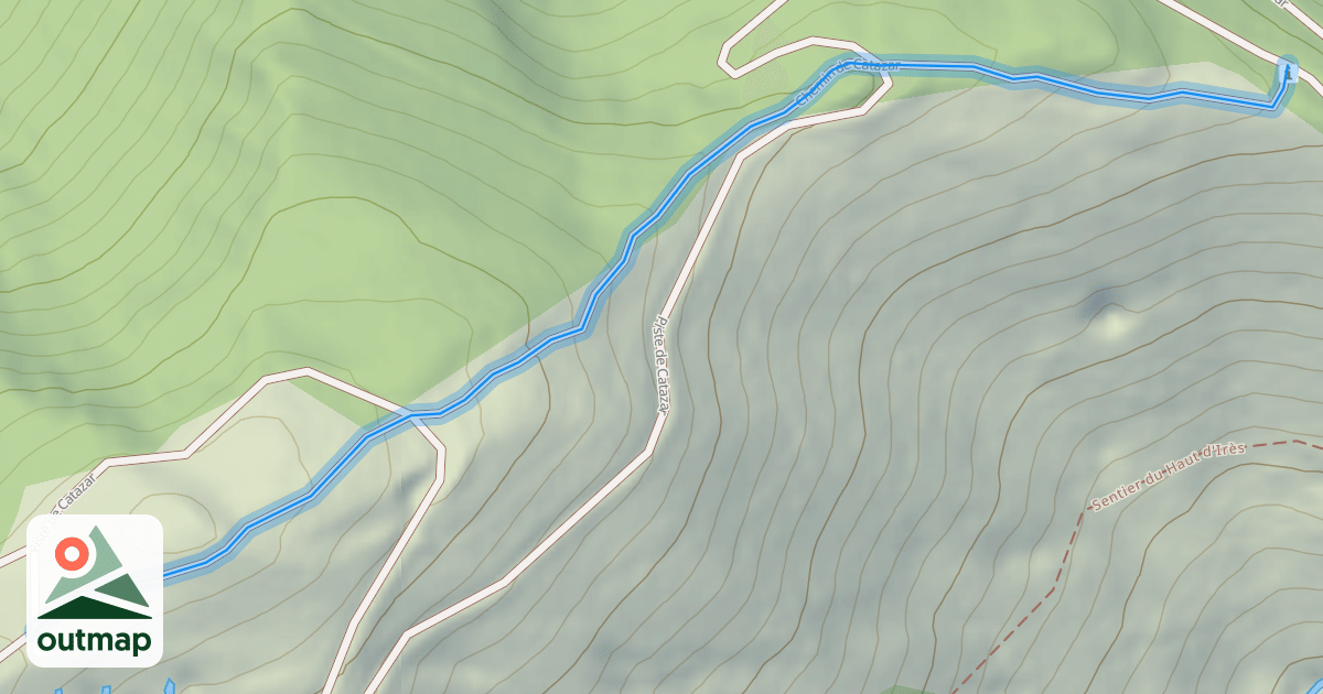 Map of Chemin de Catazar