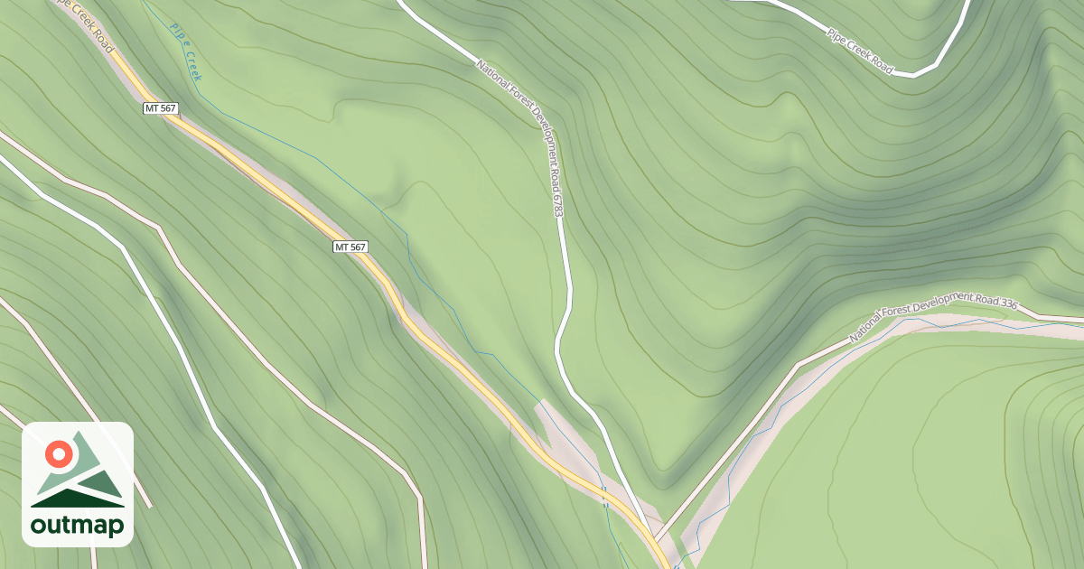 Map of DECEPTION CR SNOWMOBILE LOOP