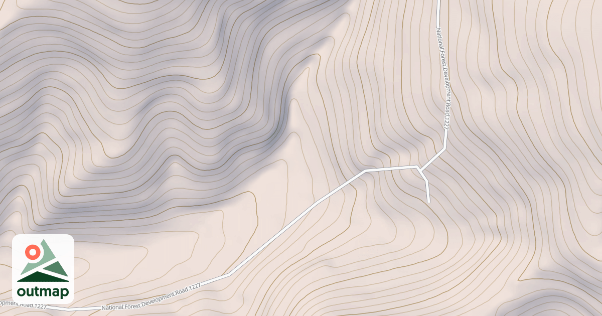 Map of Entente Creek Ohv