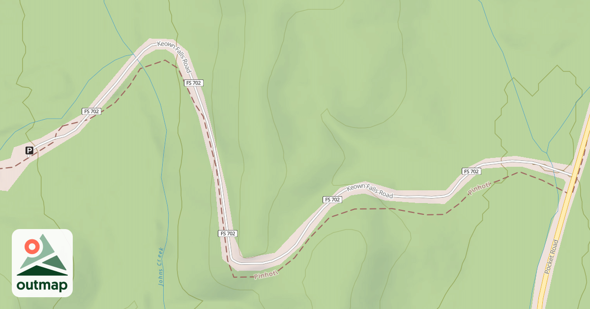 Map of KEOWN FALLS