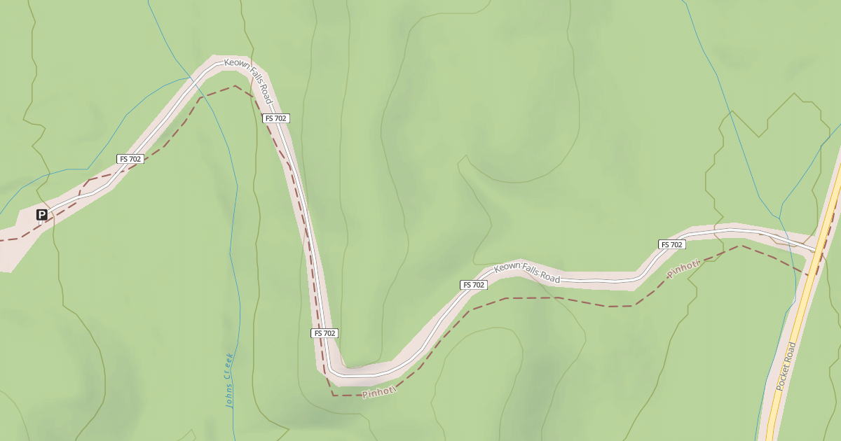 Map preview of KEOWN FALLS