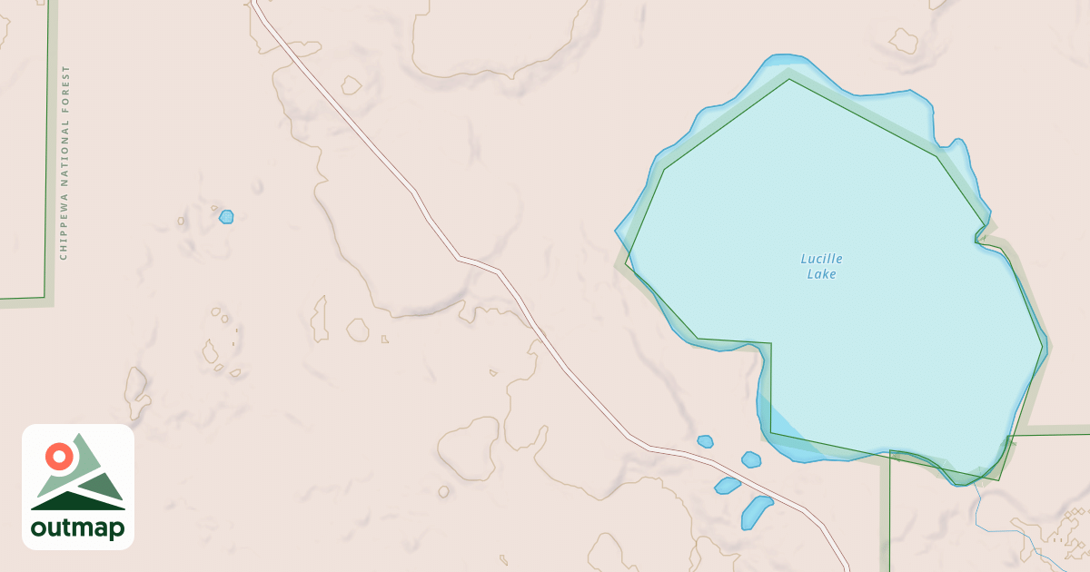 Map of LUCILLE LAKE