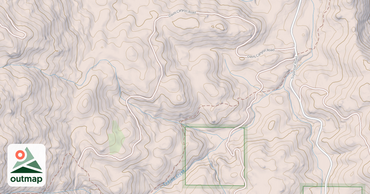 Map of DAVIS CANYON