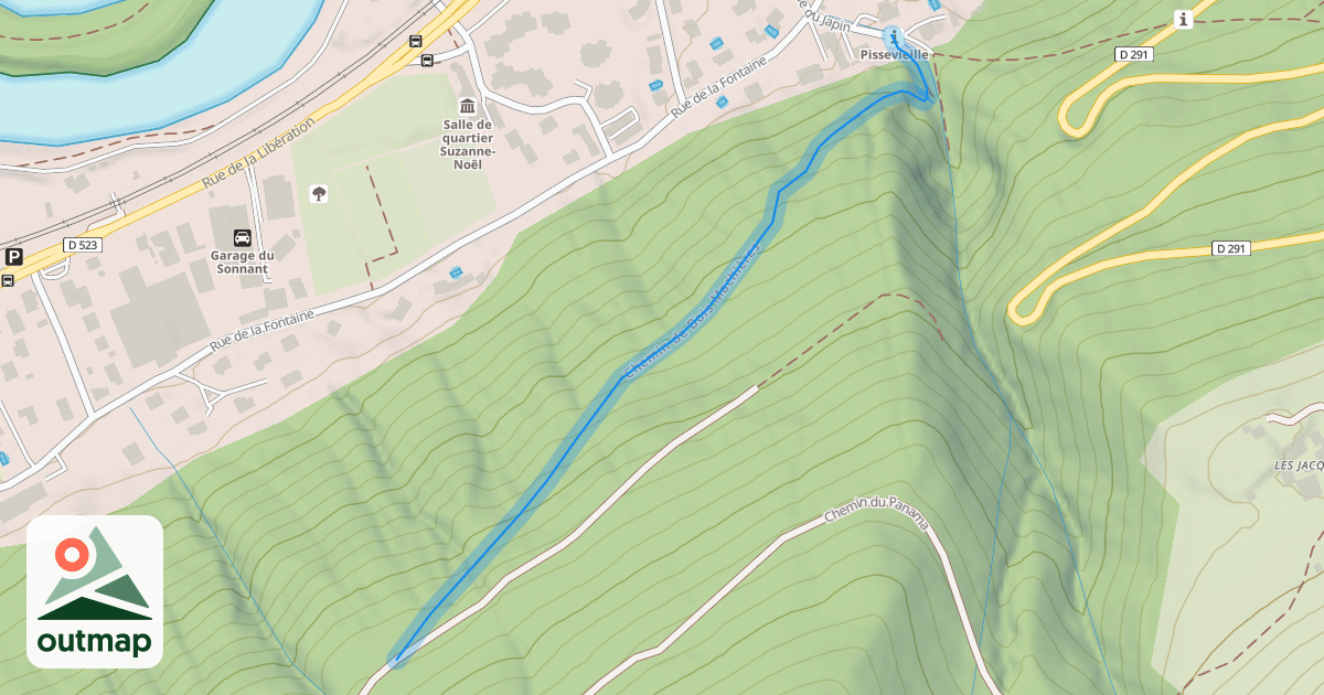 Map of Chemin de Bois Machières