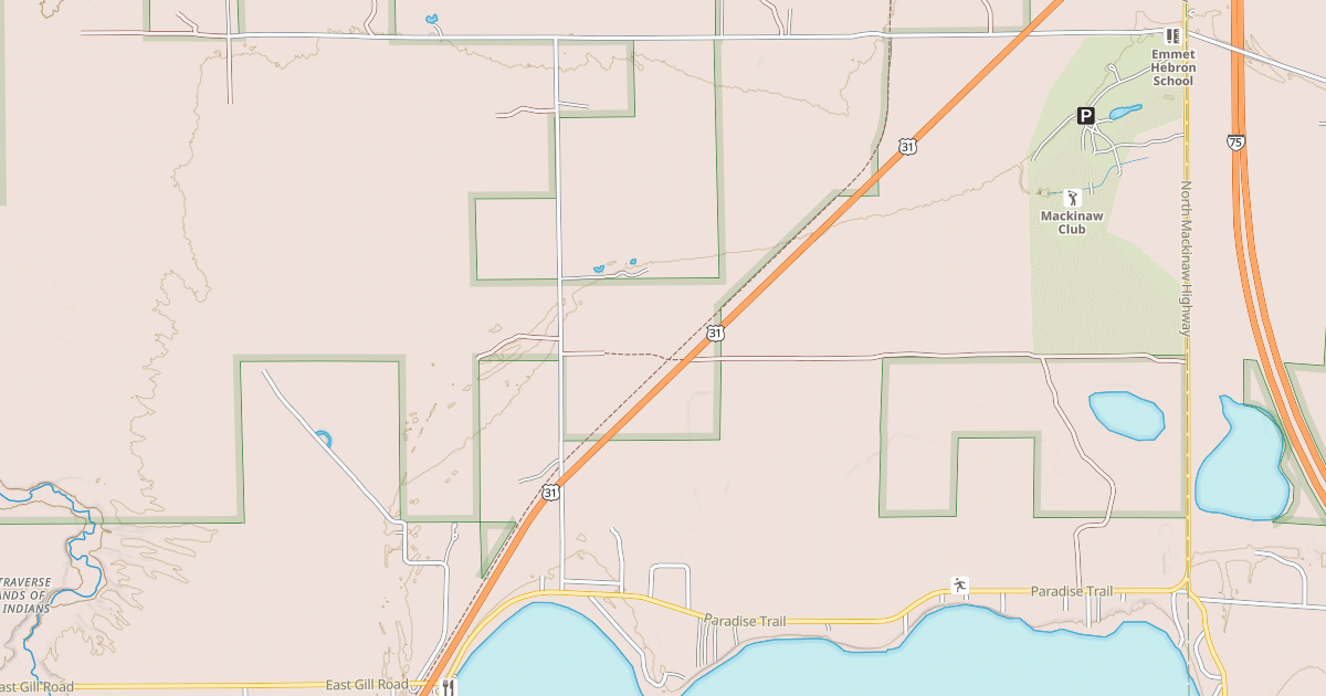 Map preview of North Western State Trail