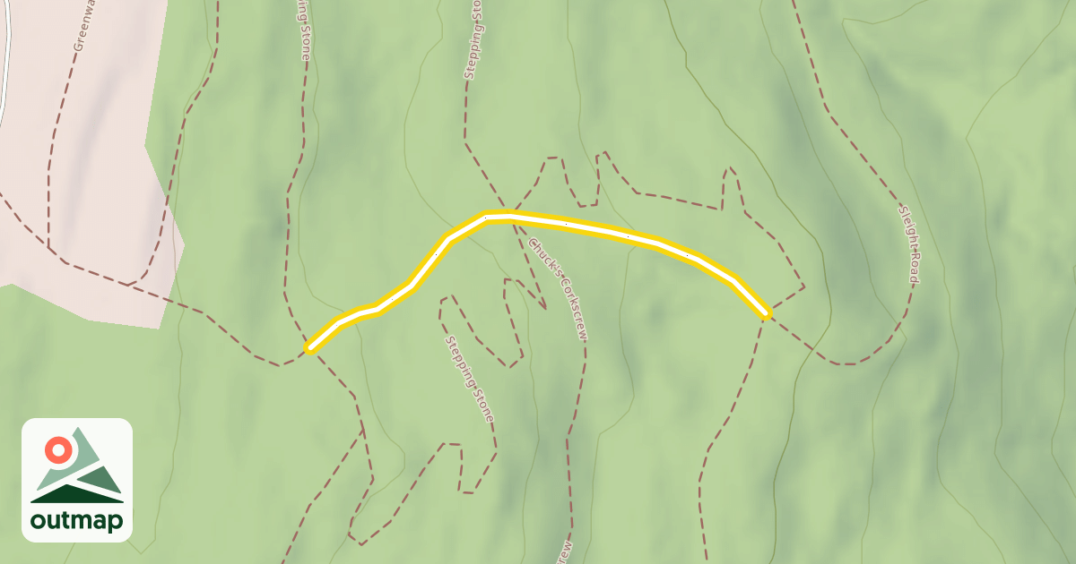 Map of Sleigh Road (Lower)