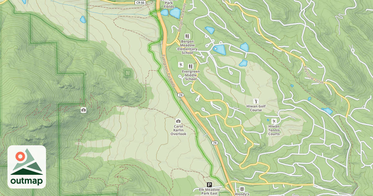 Map of Painter's Pause Trail