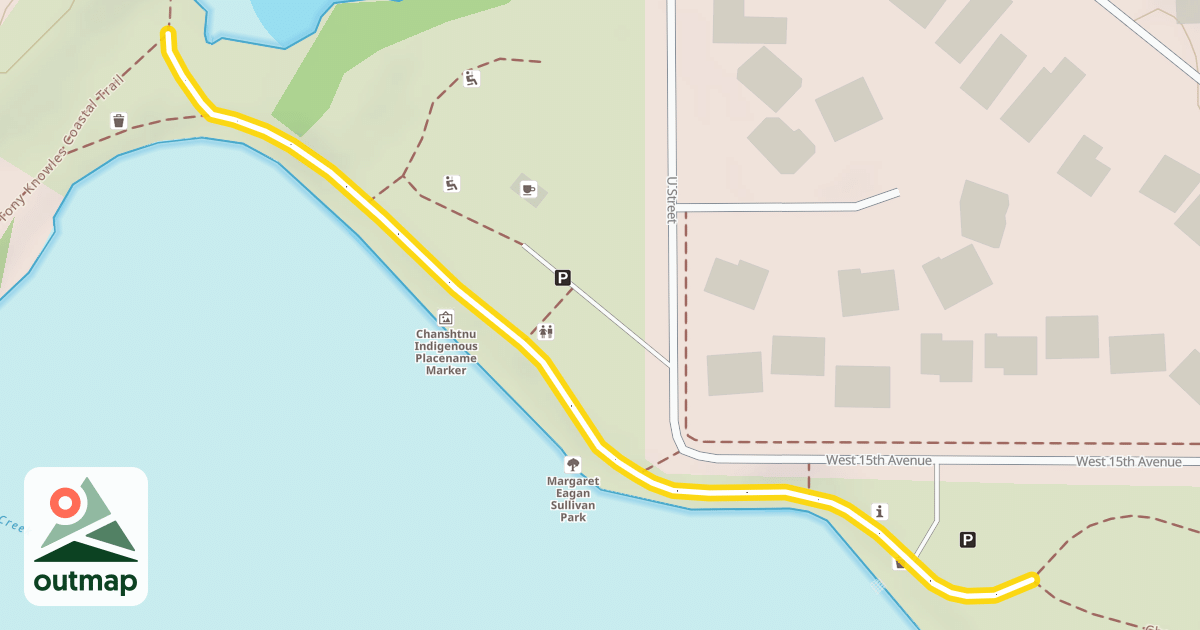 Map of Chester Creek Trail