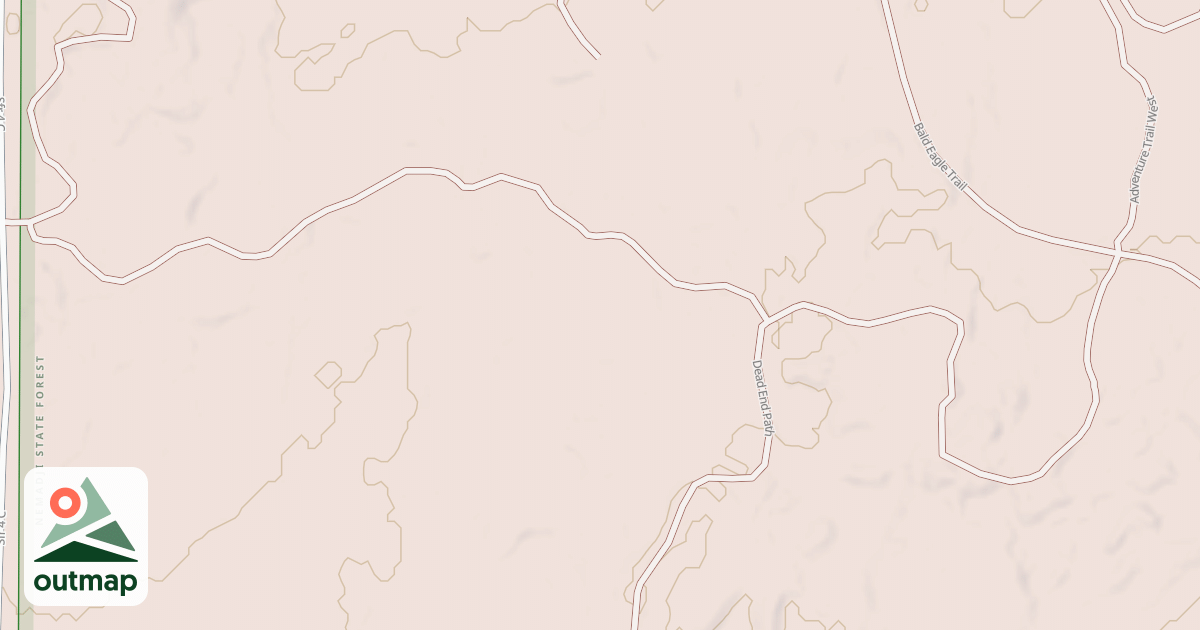 Map of Straight Arrows Trail