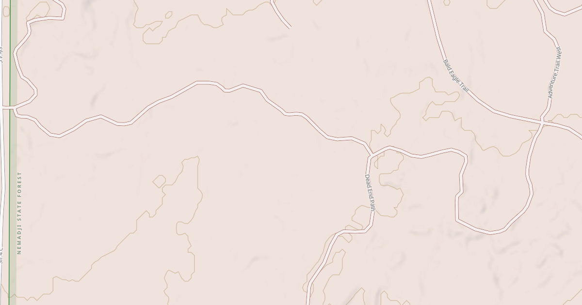 Map preview of Straight Arrows Trail