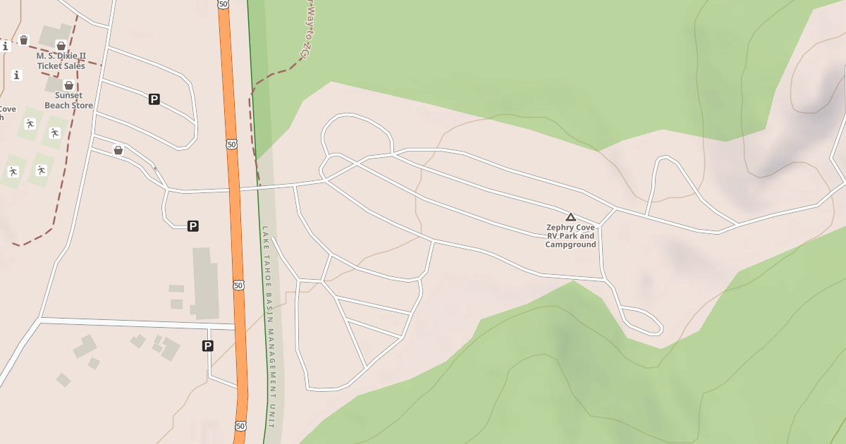 Map preview of ZEPHYR COVE CAMPGROUND
