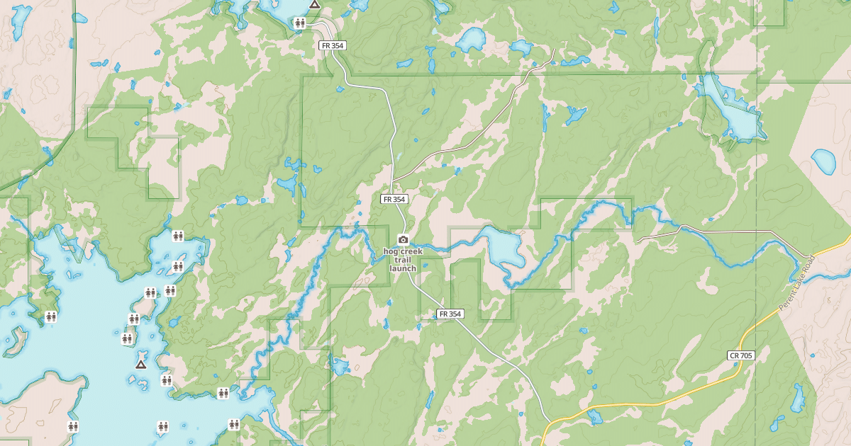 Map preview of KAWISHIWI LAKE
