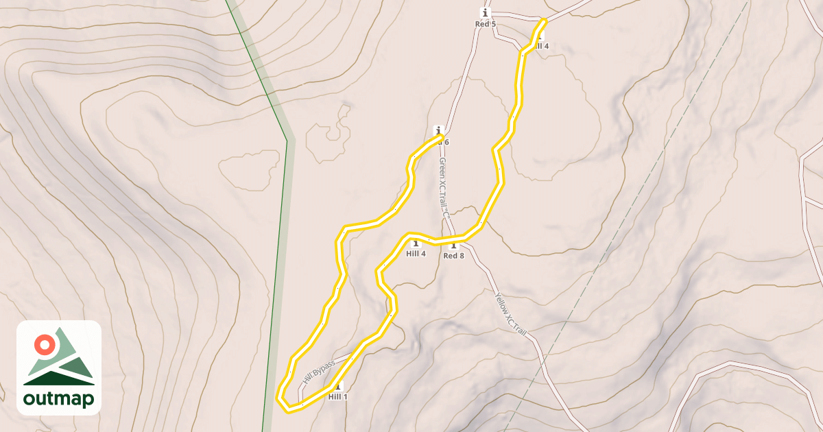 Map of Red XC Trail