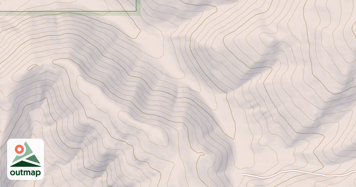 Map of Middle Burnett Canyon