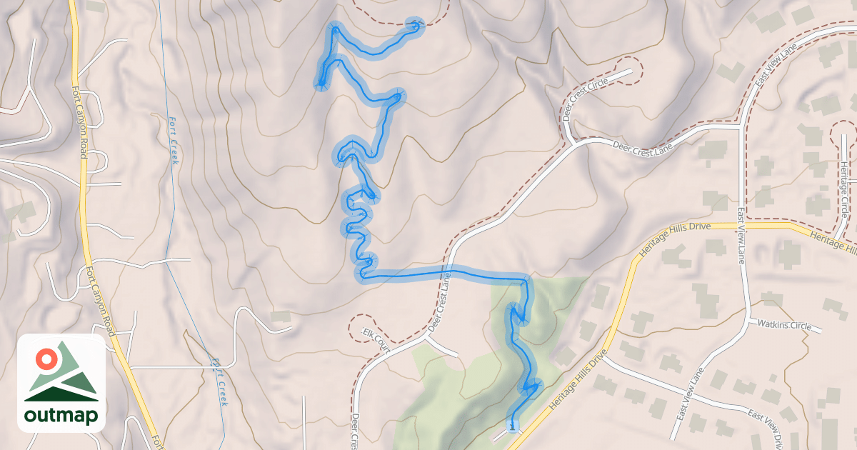 Map of North Point Connector Trail