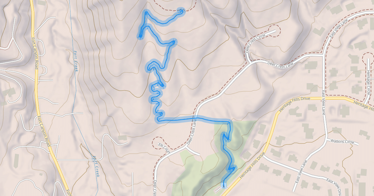 Map preview of North Point Connector Trail