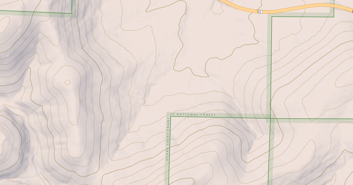 Map preview of USFS National Forest System Roads {2A06E1BD-53F1-422E-91CC-705CAD4AB021}