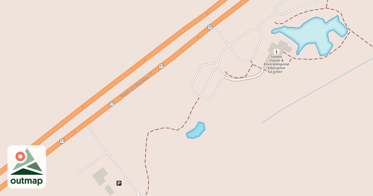 Map of SEWEE VISITOR CENTER SPUR