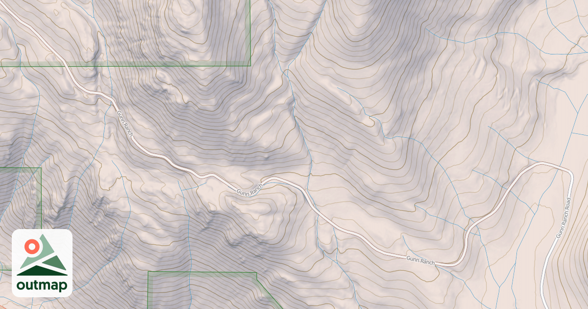 Map of BOESEL CANYON