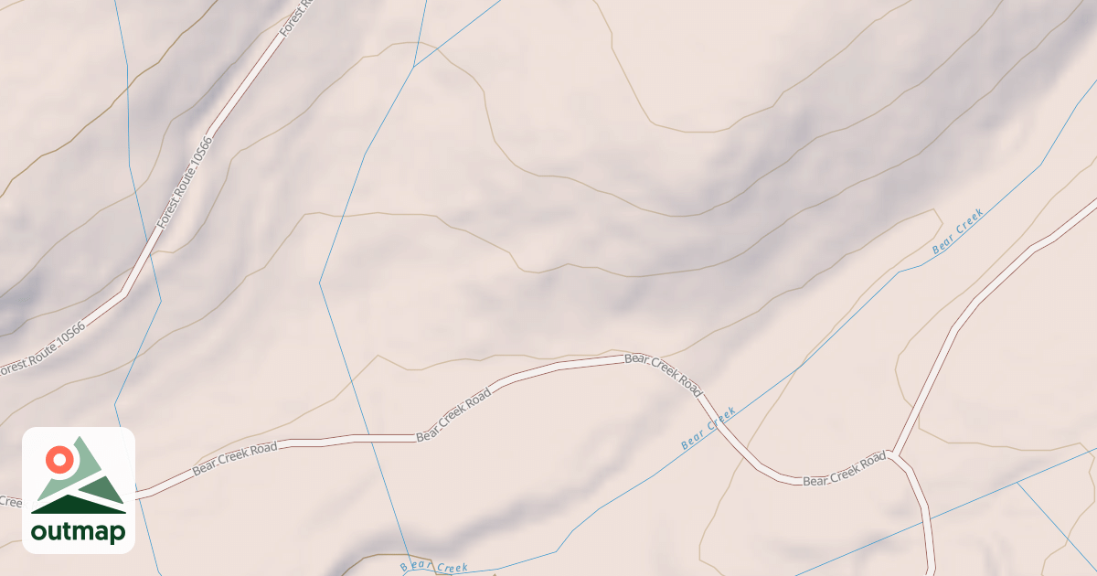 Map of BEAR CRK RD T4