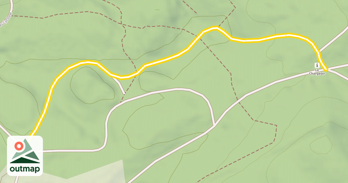 Map of Le Lac - Patte d'Oie / Le Chargeoir