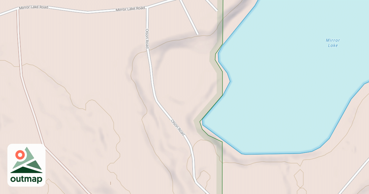 Map of MIRROR LAKE SPUR A