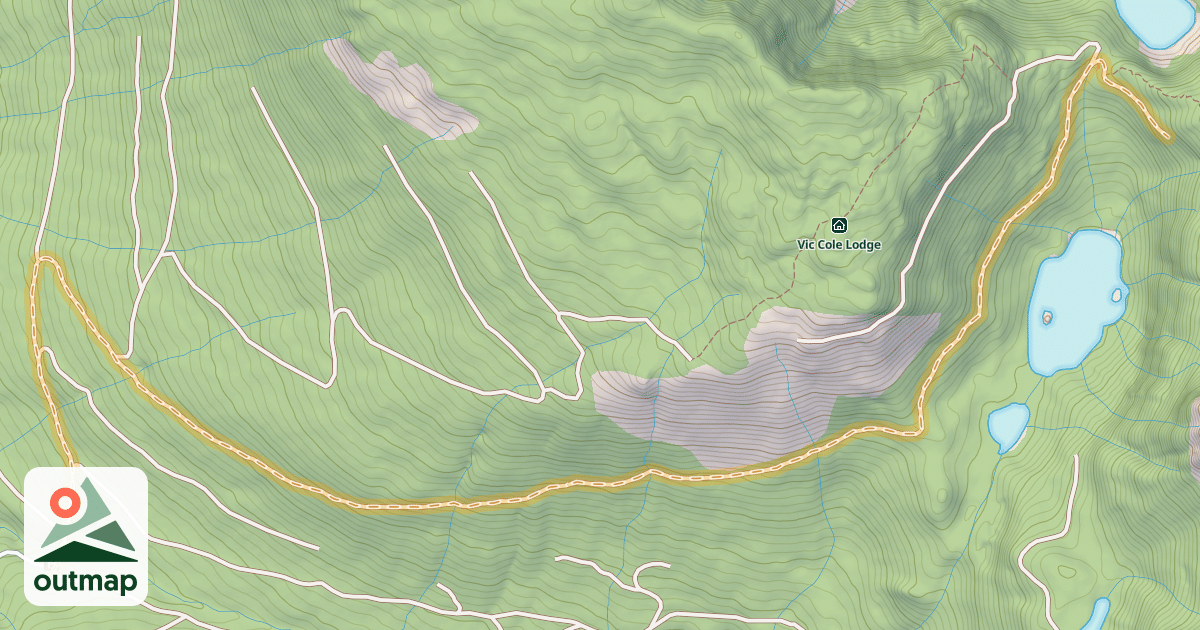 Map of Beta Lake Road