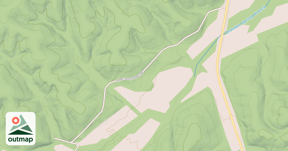 Map of FOLKS CEMETERY ROAD