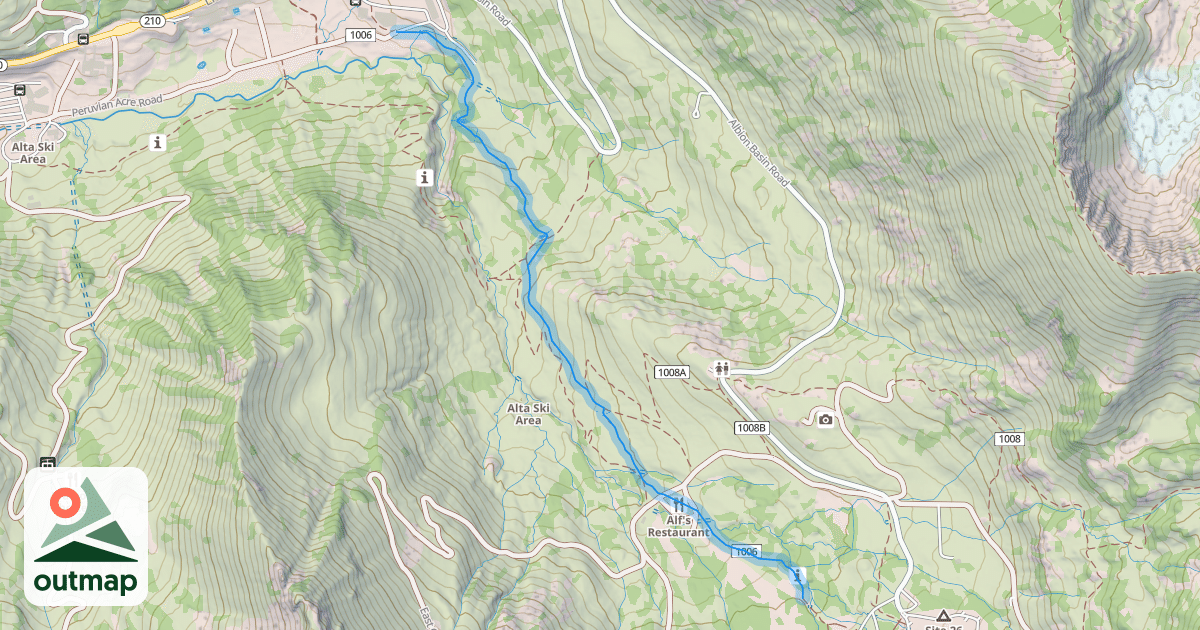 Map of Upper Albion Meadows Trail