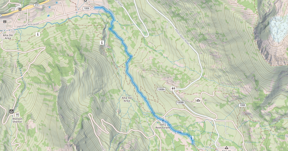 Map preview of Upper Albion Meadows Trail