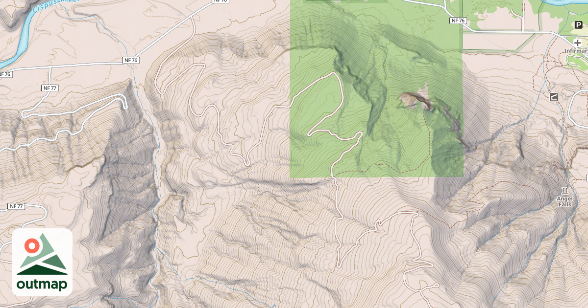 Map of BURLEY MTN