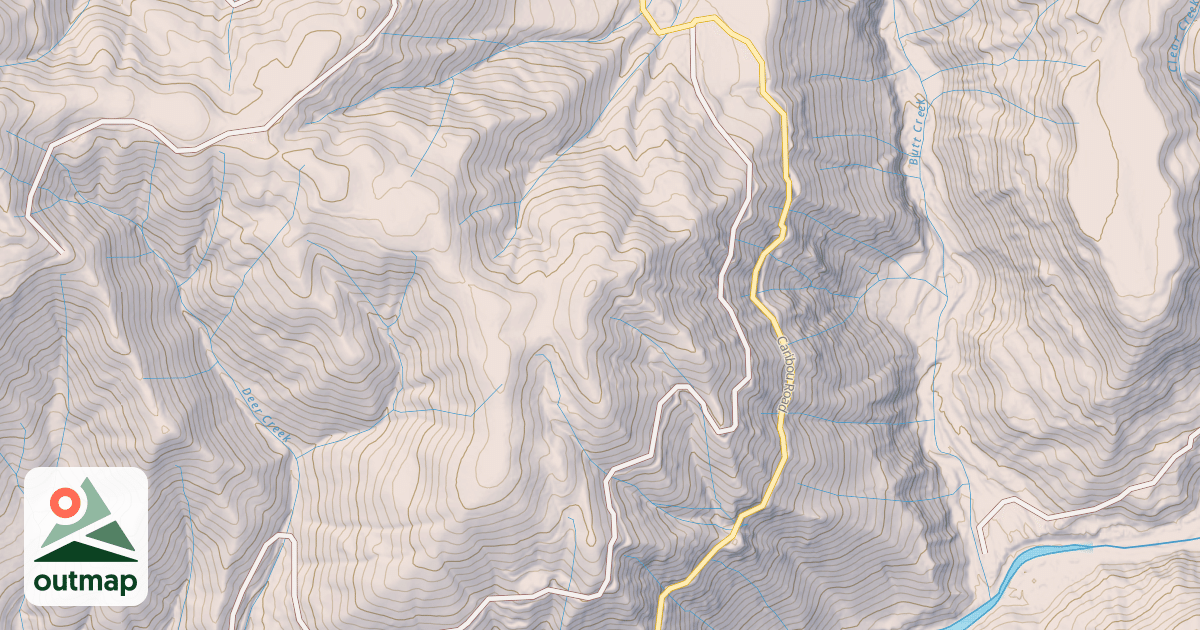 Map of BUTT POWERLINE