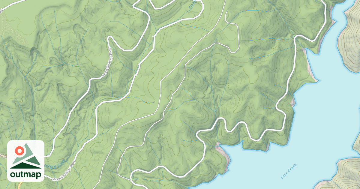Map of MOOREVILLE RIDGE SPUR A