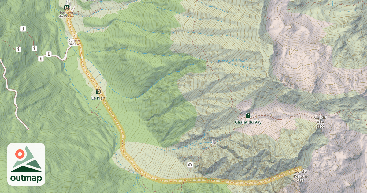 Map of Col du Pertuis — Gleysin