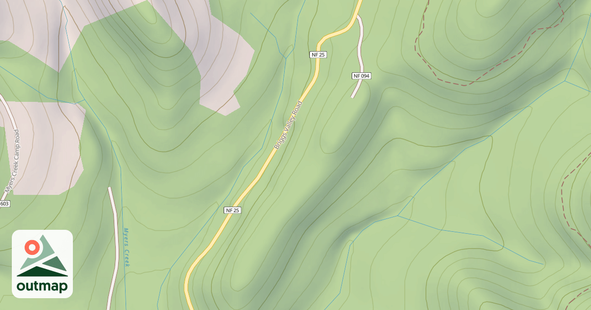 Map of MYERS SPUR
